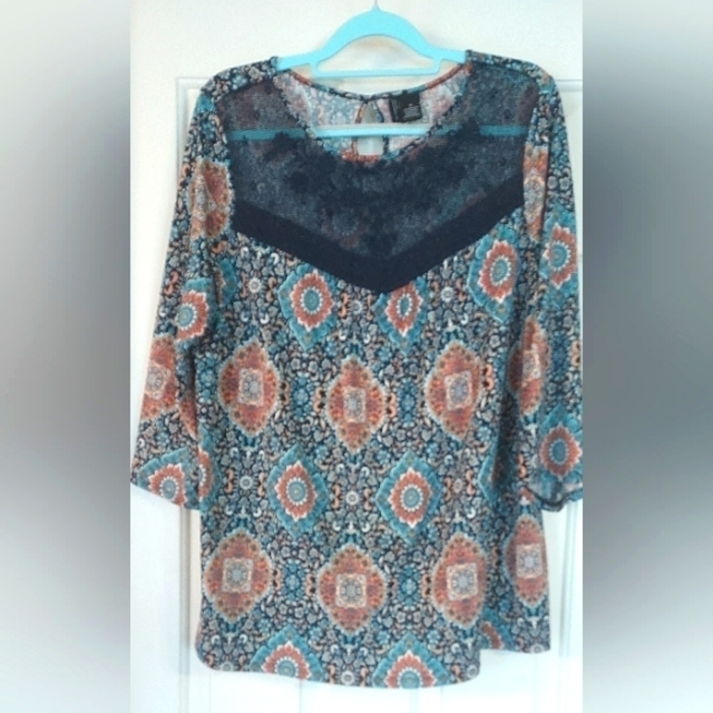 Super CUTE NEW DIRECTIONS ND WOMAN BLOUSE - SIZE 1X